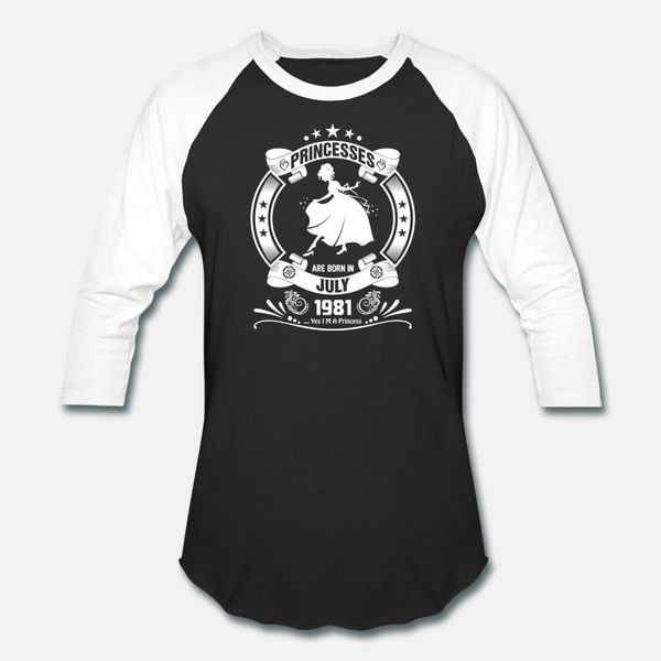 принцесса рождается в июле 1981 тенниски мужчин на заказ футболка s-xxxl natural gift смешная весна осень формальная рубашка, White;black